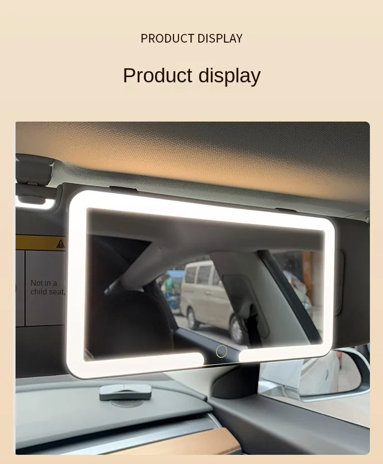 IrresistibleGlow Luxe Car LED Vanity Mirror - TransGlobalStore Co