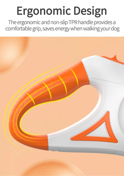 LumiLead Retractable Pet Leash - LED-Lit for Safe & Stylish Walks" - TransGlobalStore Co