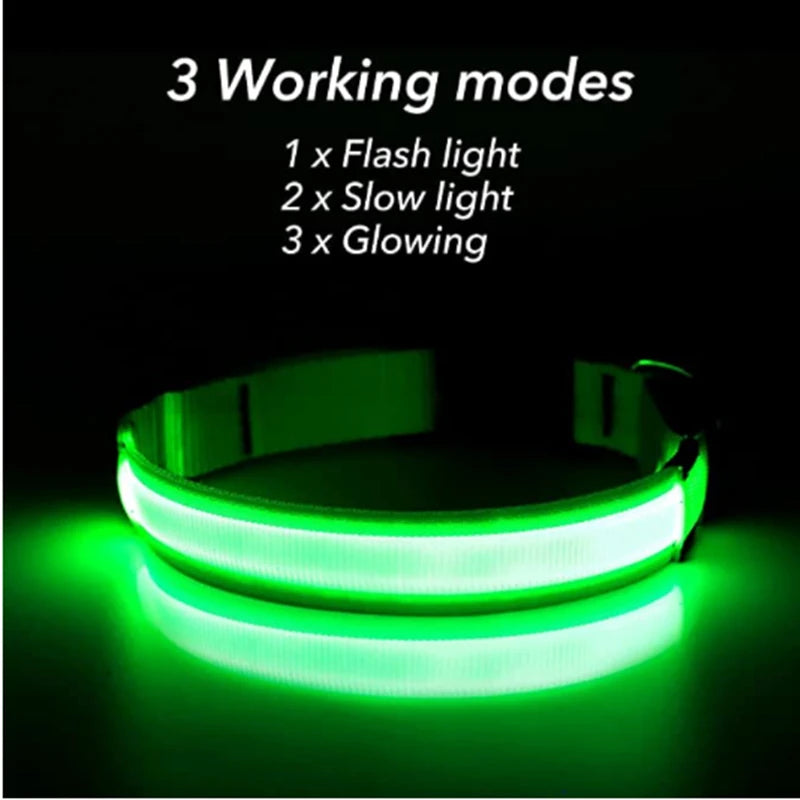 GlowGuard LED Pet Safety Collar - TransGlobalStore Co